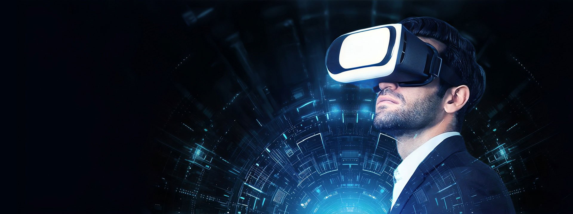 Человек в VR очках